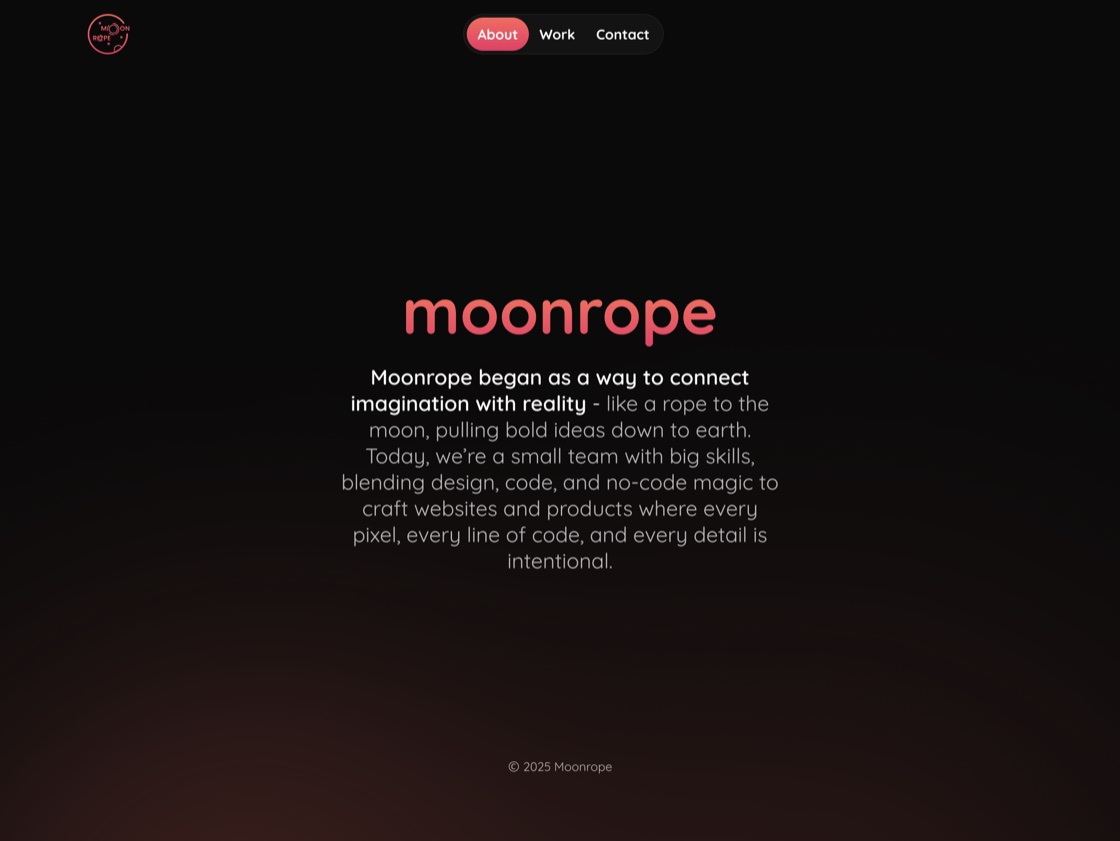 The Moonrope website